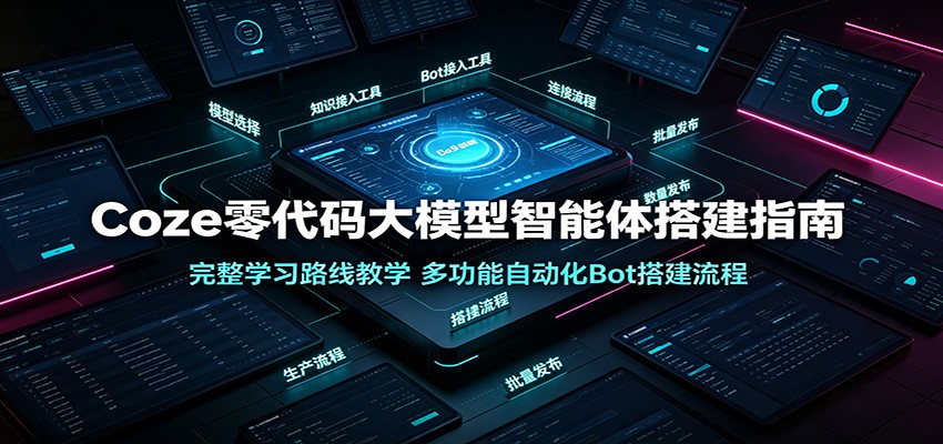 Coze零代码大模型智能体搭建指南：完整学习路线教学，多功能自动化Bot搭建流程-HEIXMI（中国站）