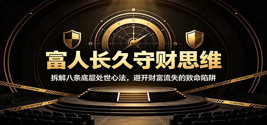 富人长久守财思维：拆解八条底层处世心法，避开财富流失的致命陷阱-HEIXMI（中国站）