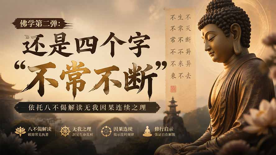 付费文章：佛学第二弹：还是四个字“不常不断”依托八不偈解读无我因果连续之理-HEIXMI（中国站）