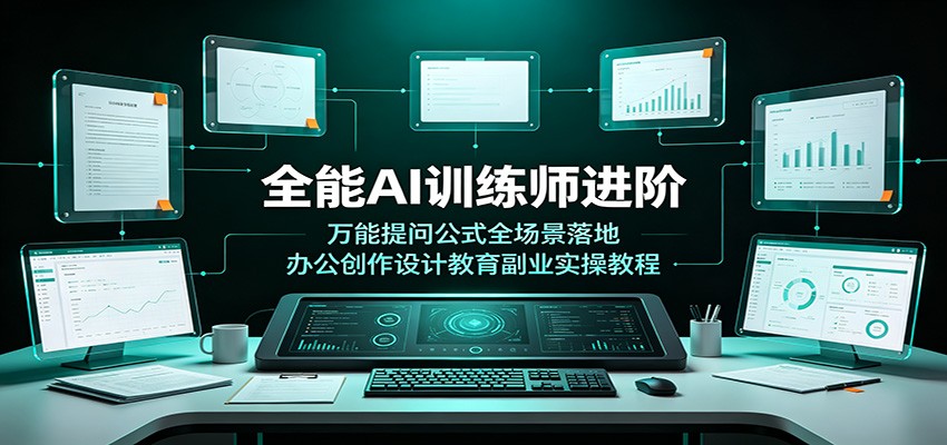 全能AI训练师进阶：万能提问公式全场景落地，办公创作设计教育副业实操教程-HEIXMI（中国站）