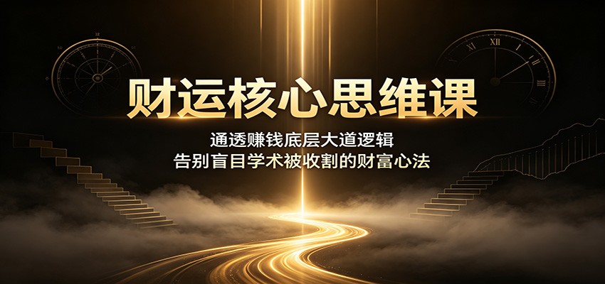 财运核心思维课：通透赚钱底层大道逻辑，告别盲目学术被收割的财富心法-HEIXMI（中国站）