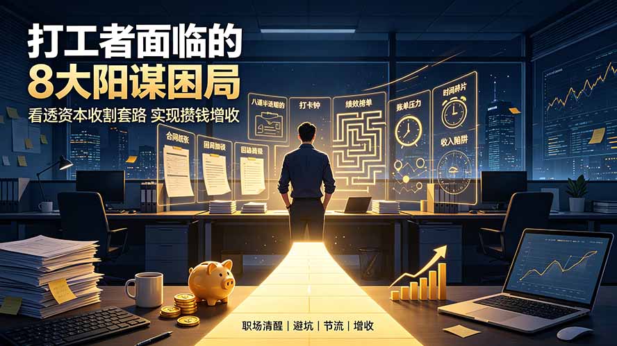 付费文章：打工者面临的8大阳谋困局，看透资本收割套路实现攒钱增收-HEIXMI（中国站）