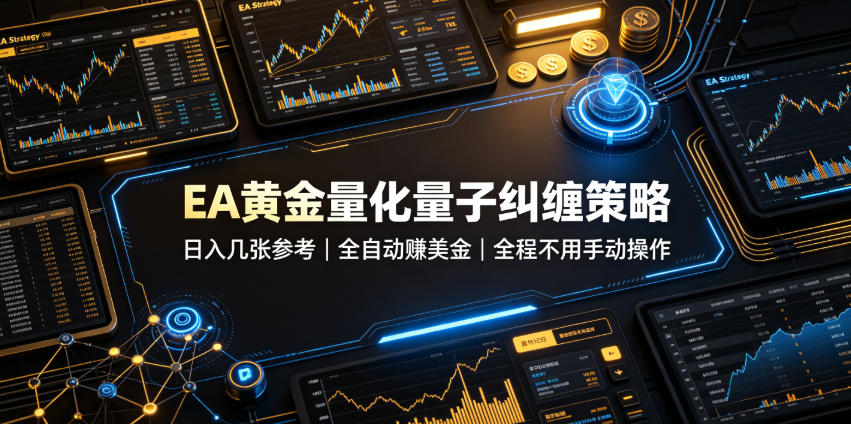 EA黄金量化量子纠缠策略，日入几张，全自动賺美金，全程不用手动操作！【揭秘】-HEIXMI（中国站）