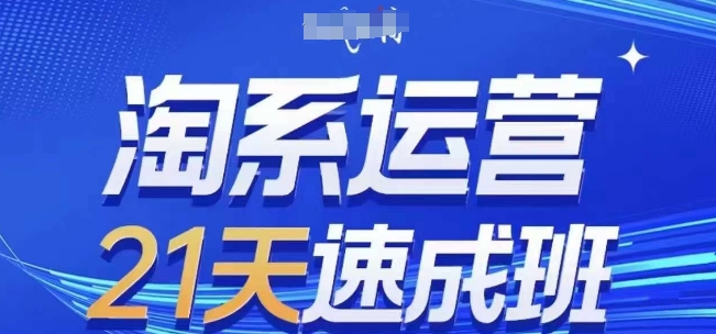 淘系运营21天速成班，0基础轻松搞定淘系运营，不做假把式，快速复制落地(更新26年7月)-HEIXMI（中国站）