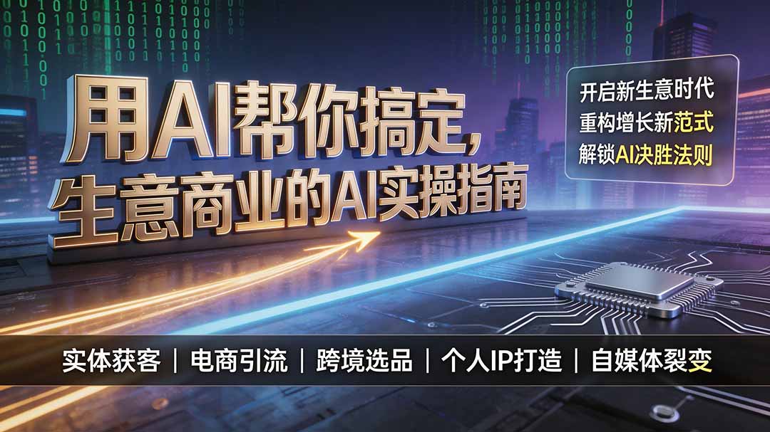 用AI帮你搞定，生意商业的AI实操指南，开启新生意时代，重构增长新范式，解锁AI时代决胜法则-HEIXMI（中国站）