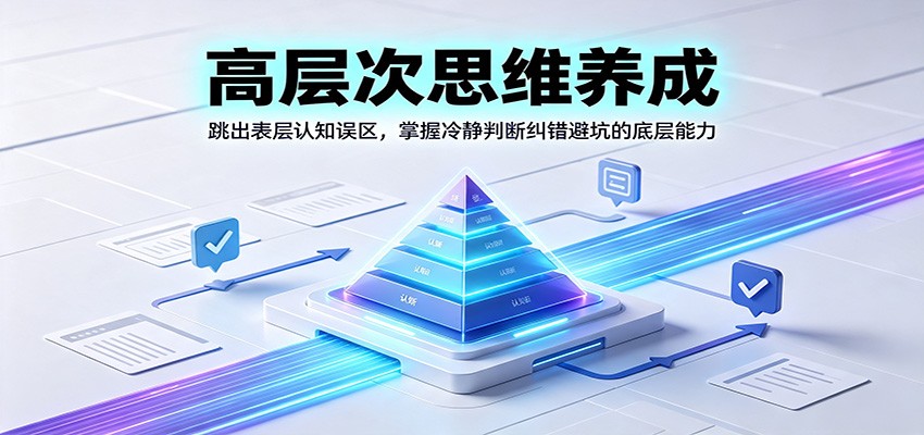 高层次思维养成：跳出表层认知误区，掌握冷静判断纠错避坑的底层能力-HEIXMI（中国站）