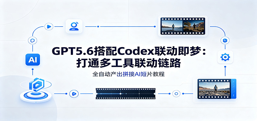 GPT5.6搭配Codex联动即梦：打通多工具联动链路，全自动产出拼接AI短片教程-HEIXMI（中国站）