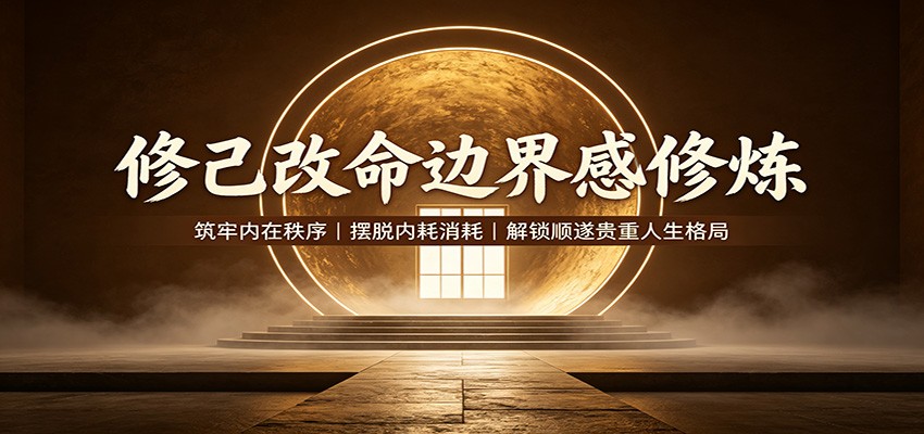 修己改命边界感修炼：筑牢内在秩序，摆脱内耗消耗，解锁顺遂贵重人生格局-HEIXMI（中国站）