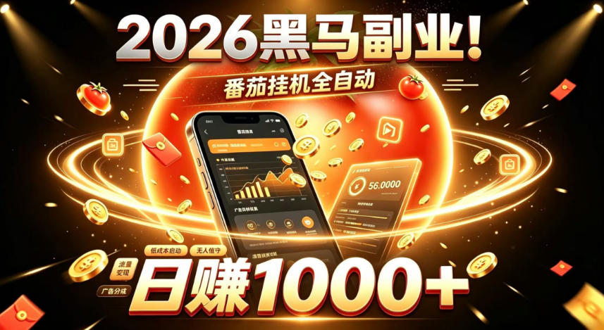 2026黑马副业！番茄挂G全自动日入1000+，操作最简单、门槛最低的线上轻资产项目【揭秘】-HEIXMI（中国站）