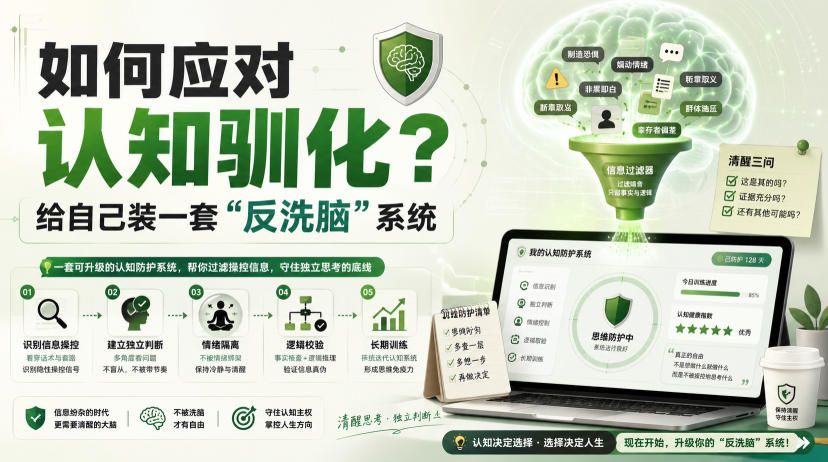 付费文章：如何应对认知驯化？给自己装一套“反洗脑”系统-HEIXMI（中国站）