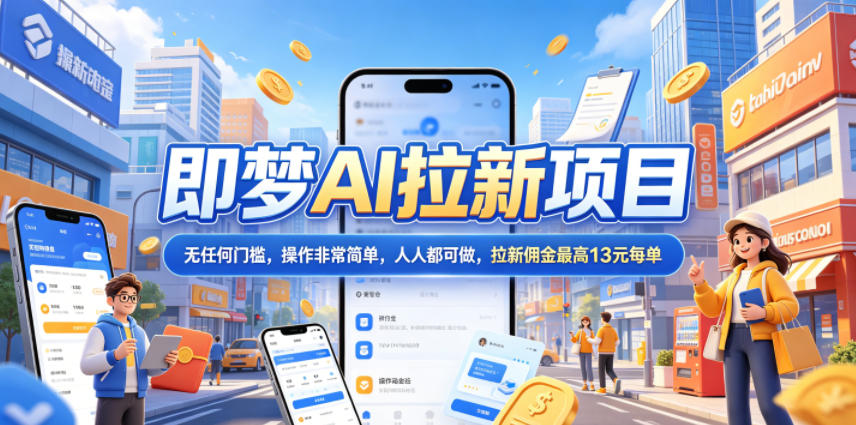 2026年即梦AI拉新项目最新玩法，无任何门槛，操作非常简单，人人都可做，拉新佣金最高13米每单(更新08月07日)-HEIXMI（中国站）