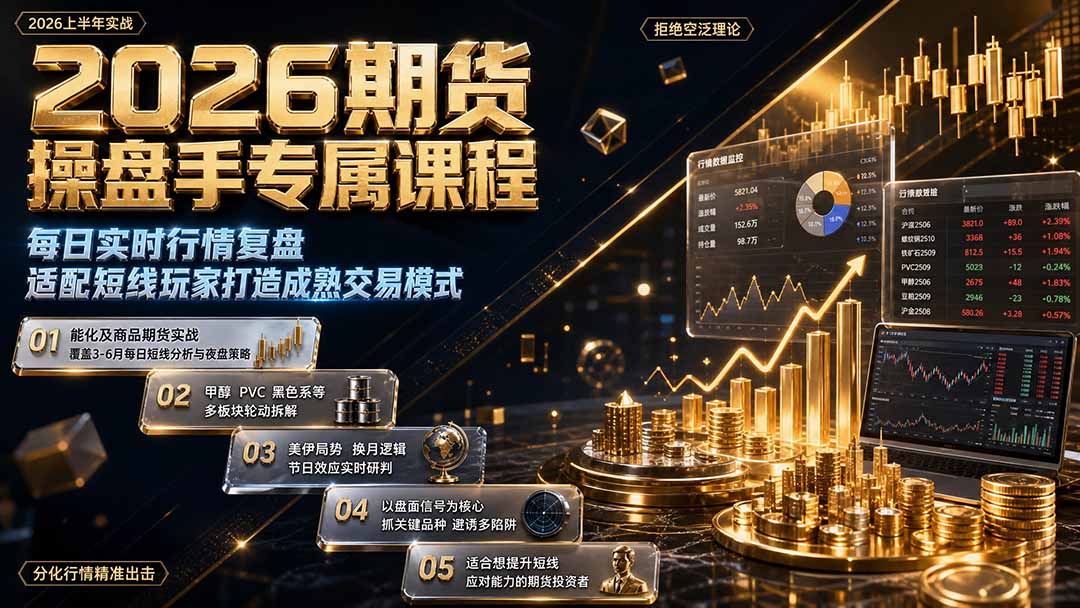 2026期货操盘手专属课程-更新8月，每日实时行情复盘，适配短线玩家打造成熟交易模式-HEIXMI（中国站）
