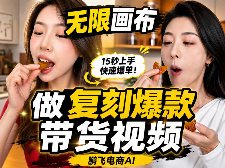 无限画布实操教程，搭一个炸裂级黑科技工作流——一键复刻爆款带货视频-HEIXMI（中国站）
