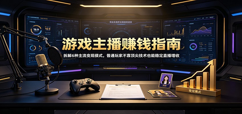 游戏主播赚钱指南：拆解6种主流变现模式，普通玩家不靠顶尖技术也能稳定直播增收-HEIXMI（中国站）