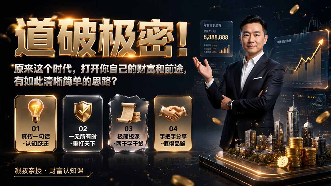 付费文章：道破极密！原来这个时代，打开你自己的财富和前途，有如此清晰简单的思路？-HEIXMI（中国站）