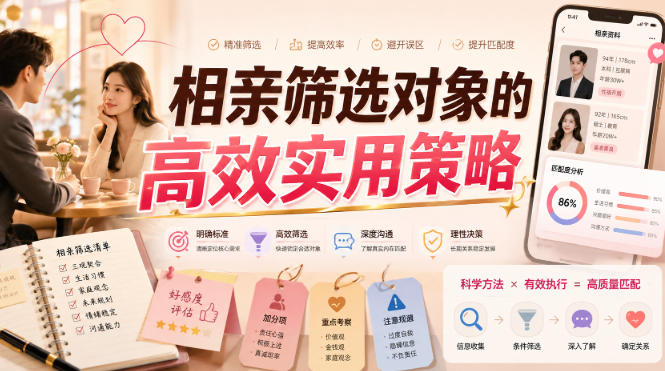 付费文章：相亲筛选对象的高效实用策略-HEIXMI（中国站）