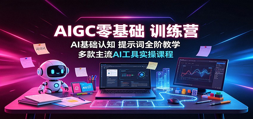 AIGC零基础训练营：AI基础认知，提示词全阶教学，多款主流AI工具实操课程-HEIXMI（中国站）