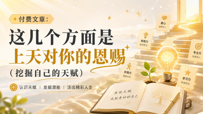 付费文章：这几个方面是上天对你的恩赐(挖掘自己的天赋)-HEIXMI（中国站）