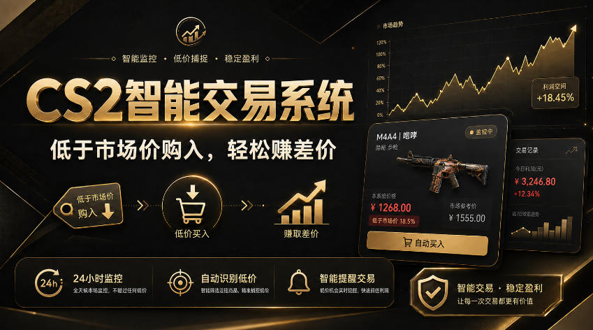 CS2智能交易系统，轻松賺差价|自动运行，无需自己挂G|数据支持任何形式验证【揭秘】-HEIXMI（中国站）