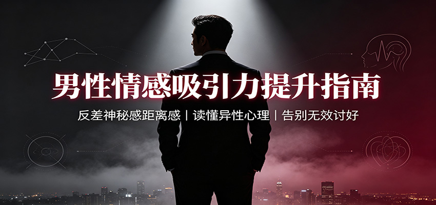 男性情感吸引力提升指南：反差神秘感距离感，读懂异性心理，告别无效讨好-HEIXMI（中国站）