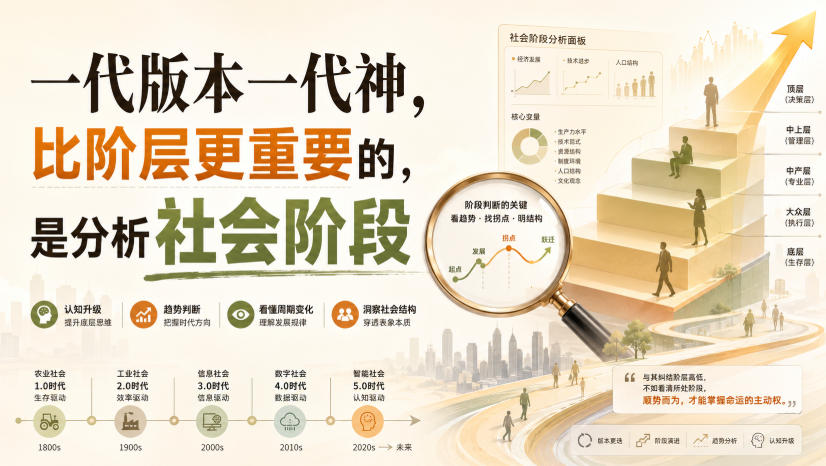 付费文章：一代版本一代神，比阶层更重要的，是分析社会阶段-HEIXMI（中国站）
