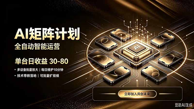 AI智能对话，矩阵规模化创业，全程技术扶持，长久稳定，日入800+-HEIXMI（中国站）