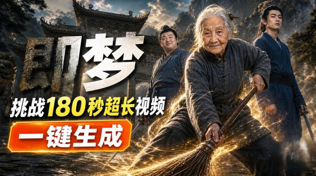 即梦挑战180秒超长视频！一键生成3分钟电影？完整制作流程详细分享！-HEIXMI（中国站）