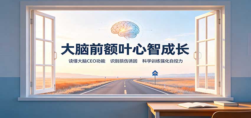 大脑前额叶心智成长：读懂大脑CEO功能，识别损伤诱因，科学训练强化自控力-HEIXMI（中国站）