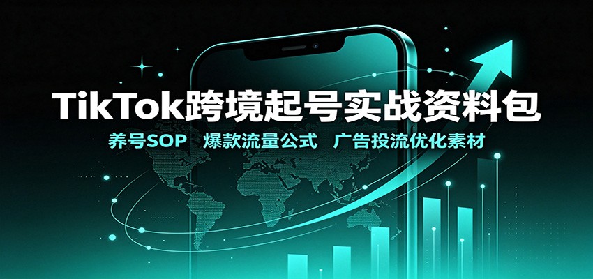 TikTok跨境起号实战资料包：养号SOP，爆款流量公式，广告投流优化素材-HEIXMI（中国站）