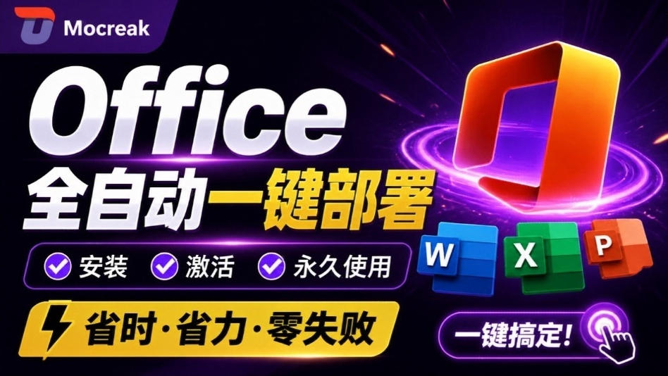 Office全自动一键部署安装，最高支持2024版本，可自定义安装组件，内置激活工具，全免费使用Mocreak！-HEIXMI（中国站）