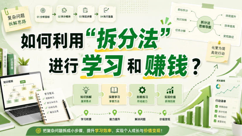 付费文章：如何利用“拆分法”进行学习和賺钱？-HEIXMI（中国站）
