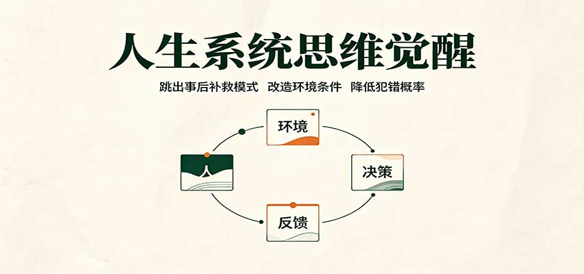 人生系统思维觉醒：跳出事后补救模式，改造环境条件，降低犯错概率-HEIXMI（中国站）