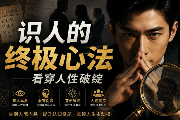 付费文章：识人的终极心法——看穿人性破绽-HEIXMI（中国站）