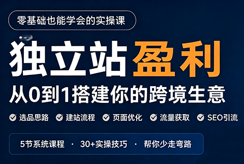 刘老师·5节课跑通独立站盈利全流程-HEIXMI（中国站）