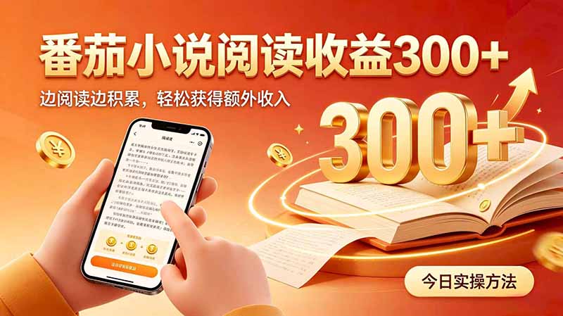 全自动番茄挂机玩法，日入300+边阅读边积累，轻松获得额外收入-HEIXMI（中国站）