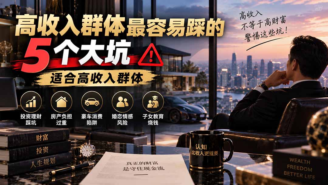 付费文章：高收入群体最容易踩的5个大坑，适合高收入群体-HEIXMI（中国站）