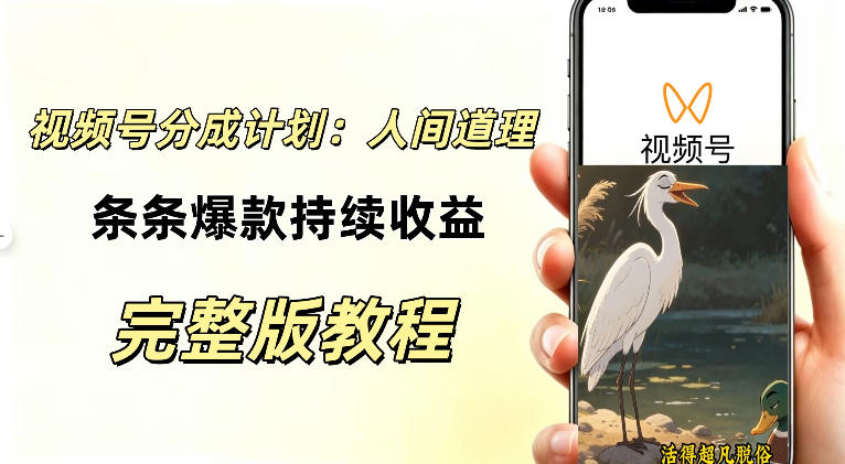 视频号新玩法之AI动漫画风励志视频，不用会画画、不用拍摄，持续化收益，详细拆解-HEIXMI（中国站）