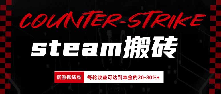 Steam搬砖，每轮收益为本金的20-80%，平均每天仅需半小时，新人轻松上手-HEIXMI（中国站）