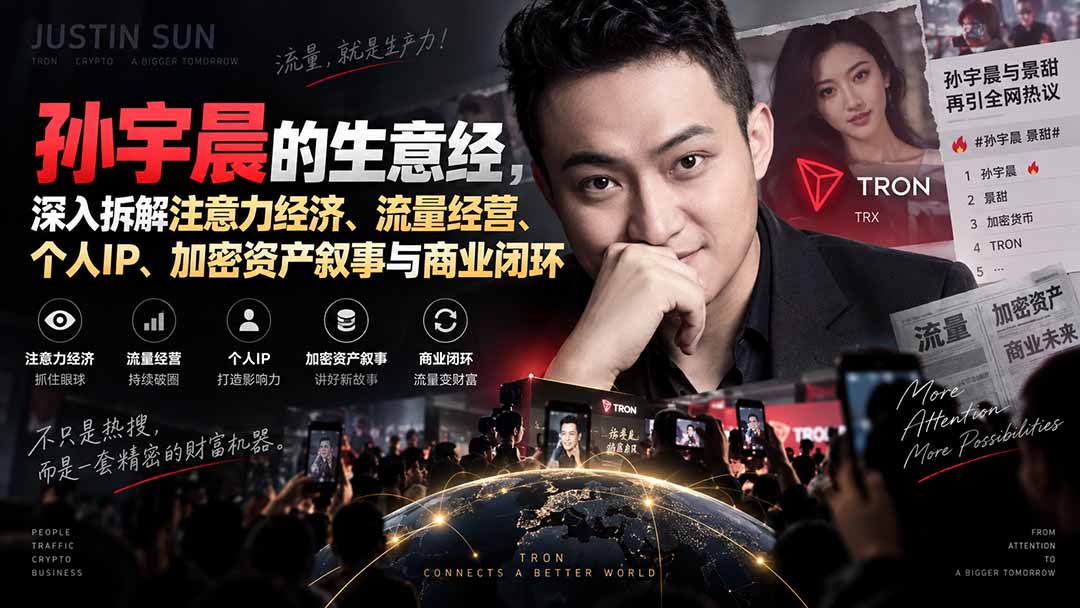 某星球精华文章——孙宇晨的生意经，深入拆解注意力经济、流量经营、个人IP、加密资产叙事与商业闭环-HEIXMI（中国站）