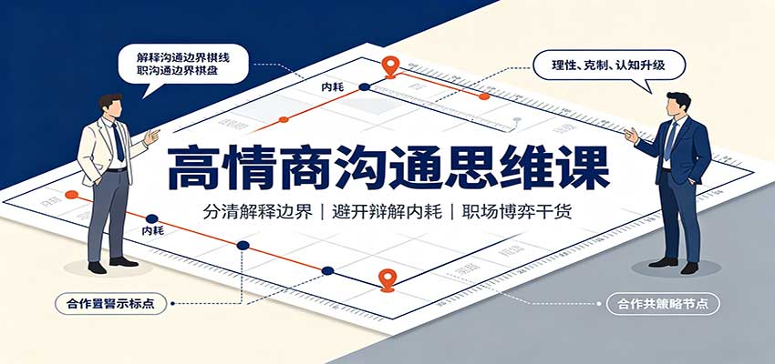 高情商沟通思维课：分清解释边界，避开辩解内耗，职场博弈干货-HEIXMI（中国站）