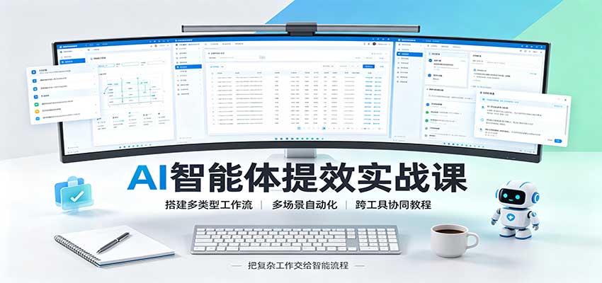 AI智能体提效实战课：搭建多类型工作流，多场景自动化，跨工具协同教程-HEIXMI（中国站）