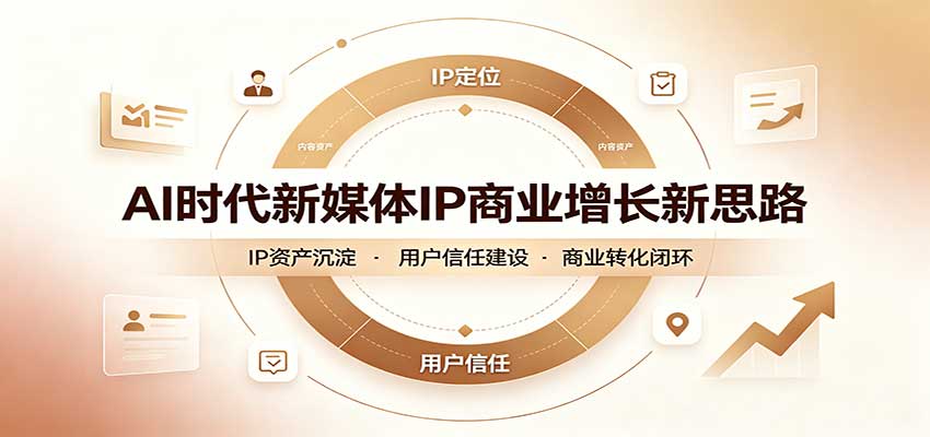 AI时代新媒体IP商业增长新思路：摒弃复杂运营套路，用极简思维打通获客路径-HEIXMI（中国站）