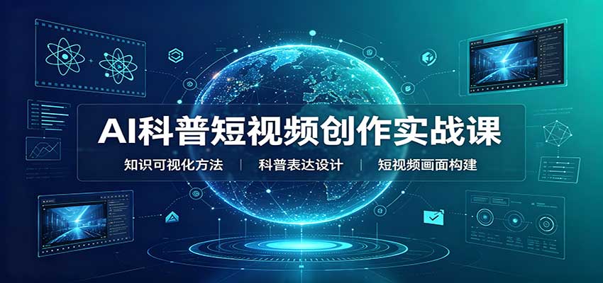 AI科普短视频创作实战课：配套要点文档，文案与视频提示词模板教学-HEIXMI（中国站）