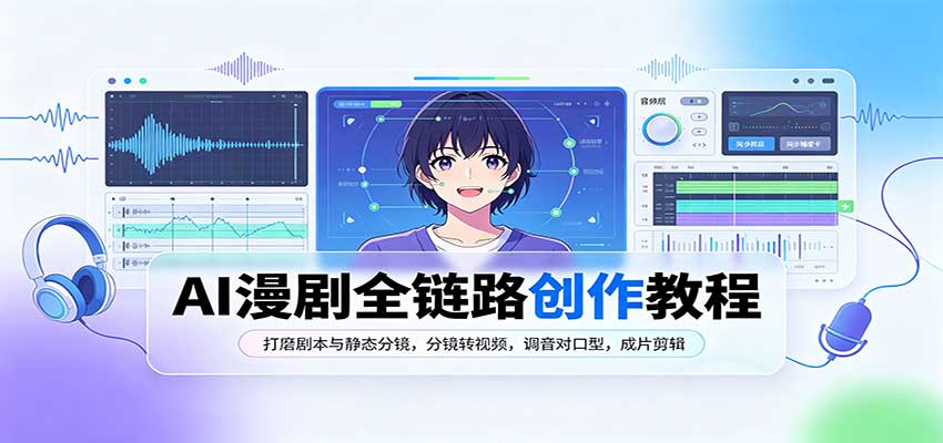 AI漫剧全链路创作教程：打磨剧本与静态分镜，分镜转视频，调音对口型，成片剪辑-HEIXMI（中国站）