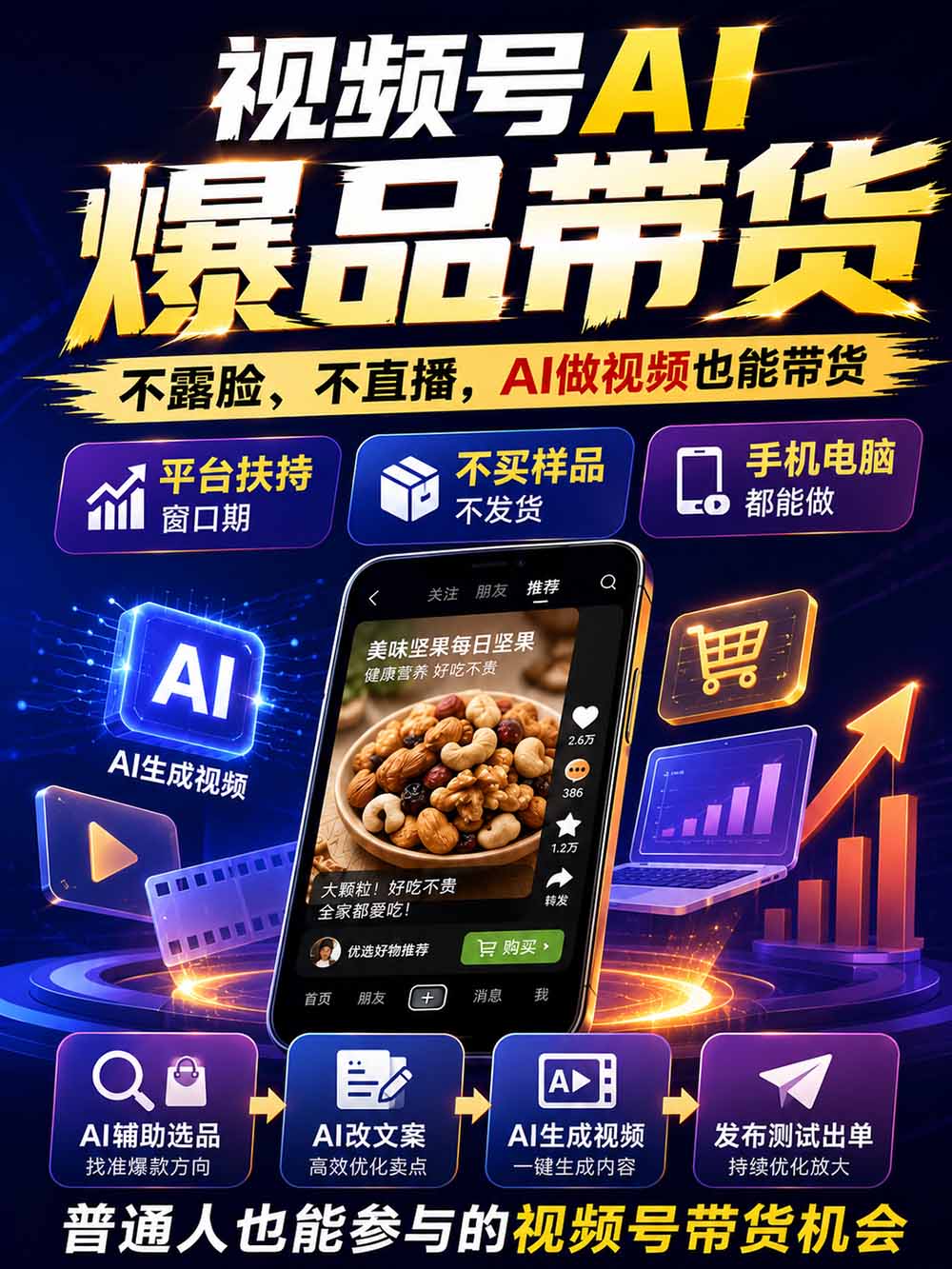 图片[2]-2026视频号AI爆品带货训练营-9月开课｜不露脸不直播，AI做视频发视频号，有人下单，你赚佣金，轻松单日佣金1000+-HEIXMI（中国站）