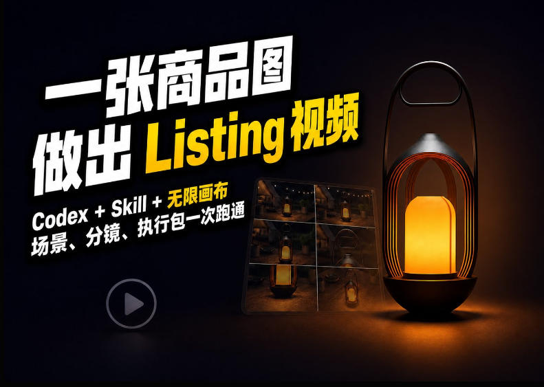 Codex+无限画布，把一张商品图变成可执行的Amazon Listing视频-HEIXMI（中国站）