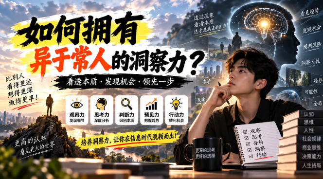 某公众号付费文章：如何拥有异于常人的洞察力？-HEIXMI（中国站）