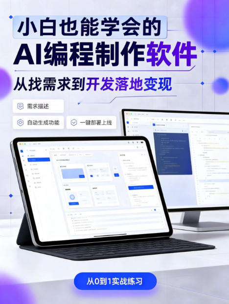 手把手教会你ai编程制作软件到变现全路径，零基础小白轻松上手，从找需求到开发落地变现【揭秘】-HEIXMI（中国站）