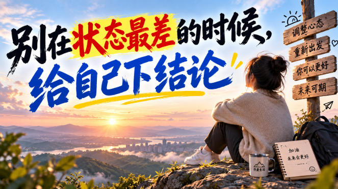 某公众号付费文章：别在状态最差的时候，给自己下结论-HEIXMI（中国站）
