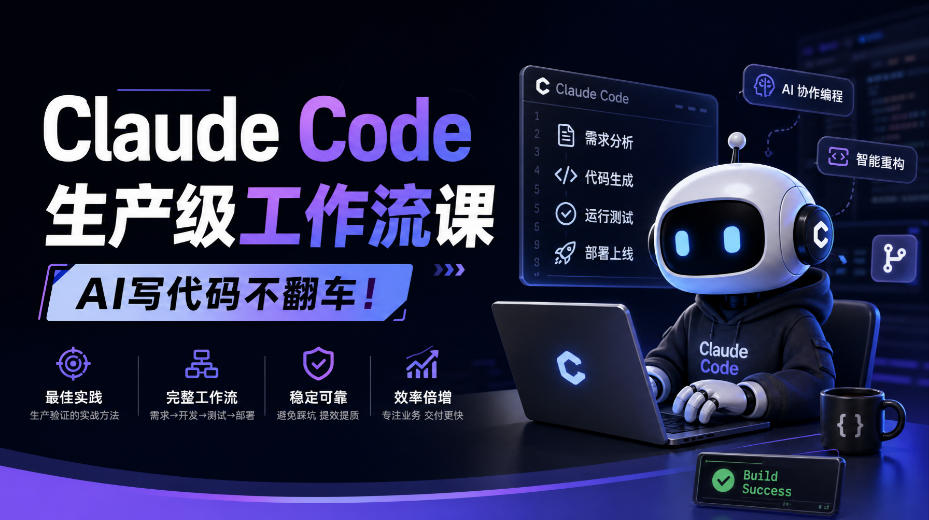 Claude Code生产级工作流课，AI写代码不翻车！【原创双语字幕】-HEIXMI（中国站）